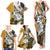 Polynesian Valentine Family Matching Tank Maxi Dress and Hawaiian Shirt Couple Floral Unique Gold Version LT01 - Polynesian Pride