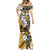 Polynesian Valentine Mermaid Dress Couple Floral Unique Gold Version LT01 - Polynesian Pride