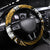 Polynesian Valentine Steering Wheel Cover Couple Floral Unique Gold Version LT01 Universal Fit Gold - Polynesian Pride