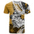 Polynesian Valentine T Shirt Couple Floral Unique Gold Version LT01 Gold - Polynesian Pride