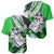 Polynesian Valentine Baseball Jersey Couple Floral Unique Green Version LT01 - Polynesian Pride