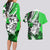 Polynesian Valentine Couples Matching Long Sleeve Bodycon Dress and Hawaiian Shirt Couple Floral Unique Green Version LT01 - Polynesian Pride