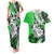 Polynesian Valentine Couples Matching Tank Maxi Dress and Hawaiian Shirt Couple Floral Unique Green Version LT01 Green - Polynesian Pride