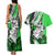 Polynesian Valentine Couples Matching Tank Maxi Dress and Hawaiian Shirt Couple Floral Unique Green Version LT01 - Polynesian Pride