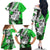 Polynesian Valentine Family Matching Off Shoulder Long Sleeve Dress and Hawaiian Shirt Couple Floral Unique Green Version LT01 - Polynesian Pride