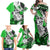 Polynesian Valentine Family Matching Off Shoulder Maxi Dress and Hawaiian Shirt Couple Floral Unique Green Version LT01 - Polynesian Pride