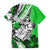 Polynesian Valentine Family Matching Off Shoulder Short Dress and Hawaiian Shirt Couple Floral Unique Green Version LT01 - Polynesian Pride