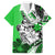 Polynesian Valentine Family Matching Puletasi and Hawaiian Shirt Couple Floral Unique Green Version LT01 Dad's Shirt - Short Sleeve Green - Polynesian Pride