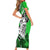 Polynesian Valentine Family Matching Short Sleeve Bodycon Dress and Hawaiian Shirt Couple Floral Unique Green Version LT01 - Polynesian Pride