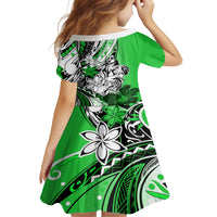 Polynesian Valentine Family Matching Tank Maxi Dress and Hawaiian Shirt Couple Floral Unique Green Version LT01 - Polynesian Pride