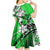 Polynesian Valentine Kid Short Sleeve Dress Couple Floral Unique Green Version LT01 - Polynesian Pride