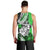 Polynesian Valentine Men Tank Top Couple Floral Unique Green Version LT01 - Polynesian Pride