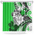 Polynesian Valentine Shower Curtain Couple Floral Unique Green Version LT01 Green - Polynesian Pride