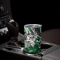 Polynesian Valentine Tumbler Cup Couple Floral Unique Green Version LT01 - Polynesian Pride