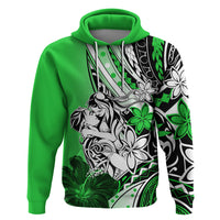 Polynesian Valentine Zip Hoodie Couple Floral Unique Green Version LT01 Pullover Hoodie Green - Polynesian Pride