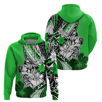 Polynesian Valentine Zip Hoodie Couple Floral Unique Green Version LT01 - Polynesian Pride