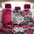 Polynesian Valentine Back Car Seat Cover Couple Floral Unique Pink Version LT01 - Polynesian Pride