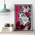 Polynesian Valentine Canvas Wall Art Couple Floral Unique Pink Version LT01 - Polynesian Pride