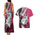 Polynesian Valentine Couples Matching Tank Maxi Dress and Hawaiian Shirt Couple Floral Unique Pink Version LT01 - Polynesian Pride