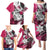 Polynesian Valentine Family Matching Puletasi and Hawaiian Shirt Couple Floral Unique Pink Version LT01 - Polynesian Pride