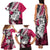 Polynesian Valentine Family Matching Tank Maxi Dress and Hawaiian Shirt Couple Floral Unique Pink Version LT01 - Polynesian Pride