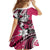 Polynesian Valentine Kid Short Sleeve Dress Couple Floral Unique Pink Version LT01 - Polynesian Pride