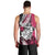 Polynesian Valentine Men Tank Top Couple Floral Unique Pink Version LT01 - Polynesian Pride