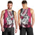 Polynesian Valentine Men Tank Top Couple Floral Unique Pink Version LT01 - Polynesian Pride