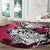 Polynesian Valentine Round Carpet Couple Floral Unique Pink Version LT01 - Polynesian Pride