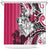 Polynesian Valentine Shower Curtain Couple Floral Unique Pink Version LT01 Pink - Polynesian Pride