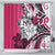 Polynesian Valentine Shower Curtain Couple Floral Unique Pink Version LT01 - Polynesian Pride