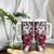 Polynesian Valentine Tumbler With Handle Couple Floral Unique Pink Version