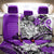 Polynesian Valentine Back Car Seat Cover Couple Floral Unique Purple Version LT01 - Polynesian Pride