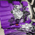 Polynesian Valentine Back Car Seat Cover Couple Floral Unique Purple Version LT01 - Polynesian Pride