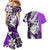 Polynesian Valentine Couples Matching Mermaid Dress and Hawaiian Shirt Couple Floral Unique Purple Version LT01 - Polynesian Pride