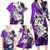 Polynesian Valentine Family Matching Long Sleeve Bodycon Dress and Hawaiian Shirt Couple Floral Unique Purple Version LT01 - Polynesian Pride