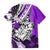 Polynesian Valentine Family Matching Off Shoulder Long Sleeve Dress and Hawaiian Shirt Couple Floral Unique Purple Version LT01 - Polynesian Pride