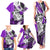 Polynesian Valentine Family Matching Tank Maxi Dress and Hawaiian Shirt Couple Floral Unique Purple Version LT01 - Polynesian Pride