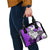 Polynesian Valentine Shoulder Handbag Couple Floral Unique Purple Version LT01 - Polynesian Pride