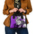 Polynesian Valentine Shoulder Handbag Couple Floral Unique Purple Version LT01 - Polynesian Pride