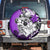 Polynesian Valentine Spare Tire Cover Couple Floral Unique Purple Version LT01 - Polynesian Pride