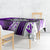 Polynesian Valentine Tablecloth Couple Floral Unique Purple Version LT01 - Polynesian Pride