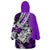 Polynesian Valentine Wearable Blanket Hoodie Couple Floral Unique Purple Version LT01 - Polynesian Pride