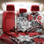 Polynesian Valentine Back Car Seat Cover Couple Floral Unique Red Version LT01 - Polynesian Pride