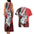 Polynesian Valentine Couples Matching Tank Maxi Dress and Hawaiian Shirt Couple Floral Unique Red Version LT01 - Polynesian Pride