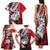 Polynesian Valentine Family Matching Tank Maxi Dress and Hawaiian Shirt Couple Floral Unique Red Version LT01 - Polynesian Pride