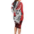 Polynesian Valentine Long Sleeve Bodycon Dress Couple Floral Unique Red Version LT01 - Polynesian Pride