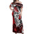 Polynesian Valentine Off Shoulder Maxi Dress Couple Floral Unique Red Version LT01 Women Red - Polynesian Pride