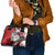 Polynesian Valentine Shoulder Handbag Couple Floral Unique Red Version LT01 - Polynesian Pride