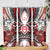 Polynesian Valentine Skinny Tumbler Couple Floral Unique Red Version